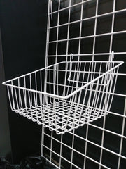 Sloped Front Basket - Grid Wall