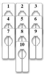Rectangular Size Dividers for Hangrail - Fitting Room Variety Pack