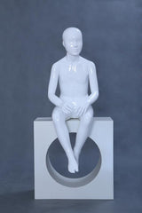 Child Faceless Sitting Mannequin