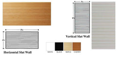 Slat wall panels