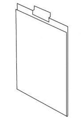 Acrylic Sign Holder - Slat Wall