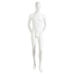 Male Mannequin - Oval Head, Arms Behind Back