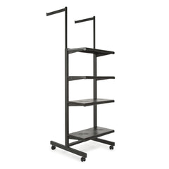 Frame w/ 4-24" Shelves and 2-16" Arms; 1" x 2" Rectangular Tubing