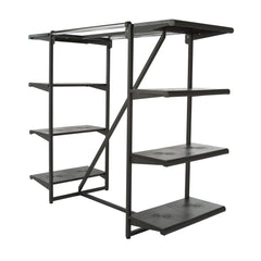 Double Hangrail Frame w/ 8-24" Shelves; 1" Square Tubing