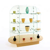 Glass Merchandiser with Oval Base