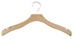 Ultra Thick 17" Flat Dress Hanger with Chrome Hook