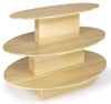 3-Tier Melamine Oval Table